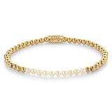 Rebel & Rose Armband Pearl Gem meets Yellow Gold - 4mm