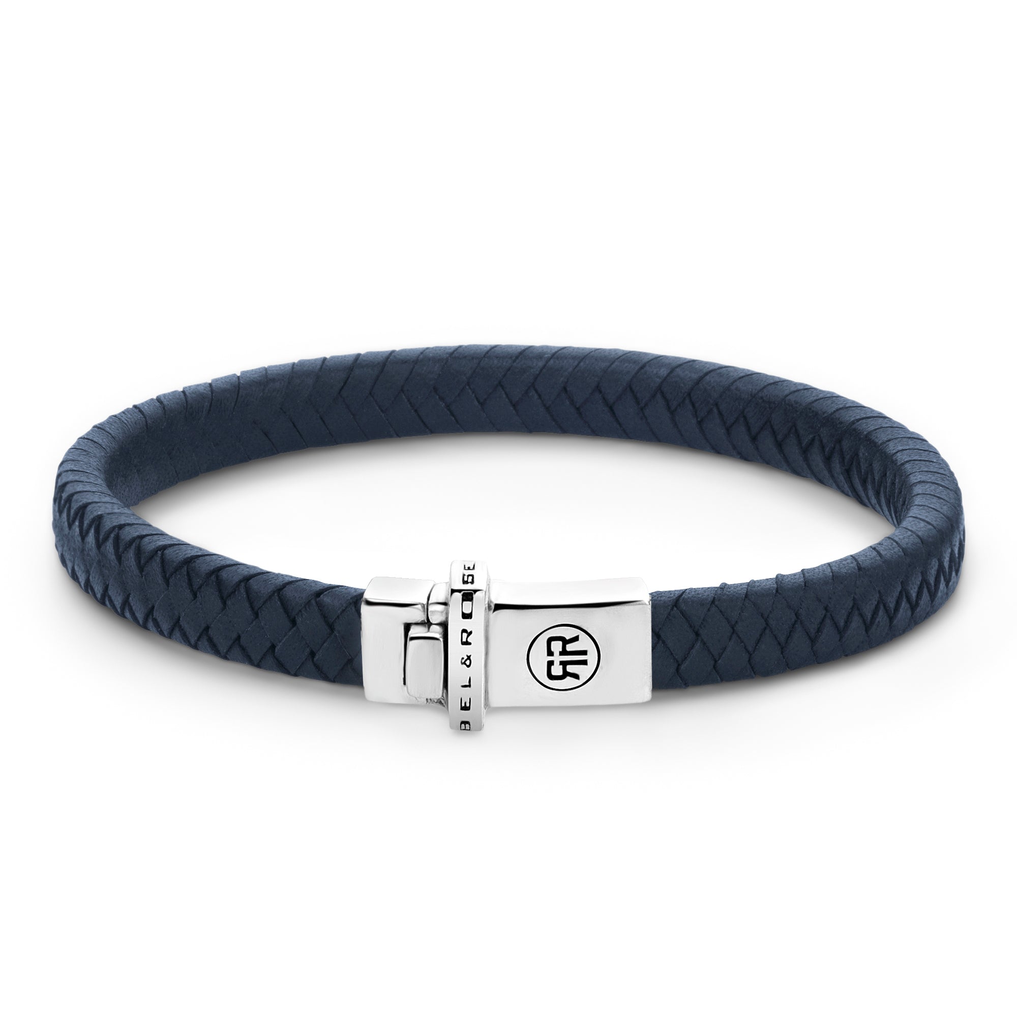 Rebel & Rose Armband bestehend aus einem blauen, geflochtenen Lederband; Größe 190, Produktbild