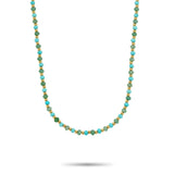 Rebel & Rose Necklace – Blue Green Adventure - 4mm