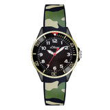 s.Oliver Jungs Armbanduhr - Camouflage
