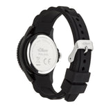 s.Oliver Jungs Armbanduhr - mit coolen Neon Details