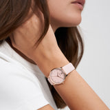 s.Oliver Armbanduhr - mit weichem strukturierten Band