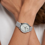 s.Oliver Armbanduhr - mit weichem strukturierten Band