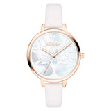 s.Oliver Armbanduhr - mit elegantem Lebensbaum auf Perlmuttzifferblatt