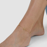 s.Oliver Fußkette - Perlenblume