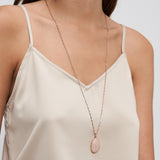 s.Oliver Halskette - mit einem Rosenquarz Stein