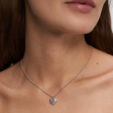 s.Oliver Halskette - Herz aus Silber mit funkelnden Zirkonia-Steinen