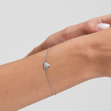 s.Oliver Armband - Herz aus Silber mit funkelnden Zirkonia-Steinen