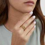 s.Oliver Ring - Set aus vier hochwertigen Edelstahlringen