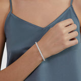 s.Oliver Armband - aus Edelstahl-Mesh mit funkelnden Zirkoniasteinen