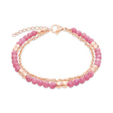 s.Oliver Armband - zweireihig aus Edelstahl und mit Beads