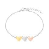 s.Oliver Armband - Tricolor Herzen