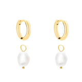 s.Oliver Creolen - Edelstahlcreole mit Schmuckperle