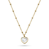 s.Oliver Halskette - Herz mit Perlmut-Detail