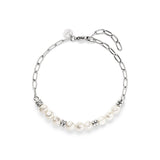 s.Oliver Armband - mit Schmuckperlen und Edelstahlelementen