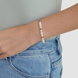 s.Oliver Armband - mit Schmuckperlen und Edelstahlelementen