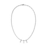 s.Oliver Halskette - aus Edelstahl mit Stein-Details