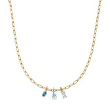 s.Oliver Halskette - aus Edelstahl mit Stein-Details