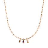 s.Oliver Halskette - aus Edelstahl mit Stein-Details