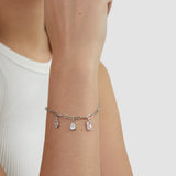 s.Oliver Armband - aus Edelstahl mit Stein-Details