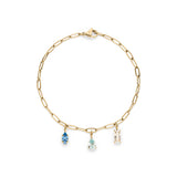 s.Oliver Armband - aus Edelstahl mit Stein-Details