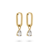 s.Oliver Creolen - aus Edelstahl mit Stein-Details