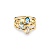 s.Oliver Ring - aus Edelstahl mit Stein-Details