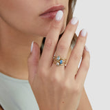 s.Oliver Ring - aus Edelstahl mit Stein-Details
