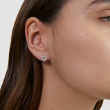 s.Oliver Ohrstecker - aus Silber mit Herz Detail