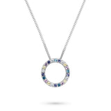 s.Oliver Halskette - aus Silber mit Regenbogen Steinen