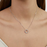 s.Oliver Halskette - aus Silber mit Regenbogen Steinen