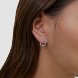 s.Oliver Ohrstecker - aus Silber mit Regenbogen Steinen