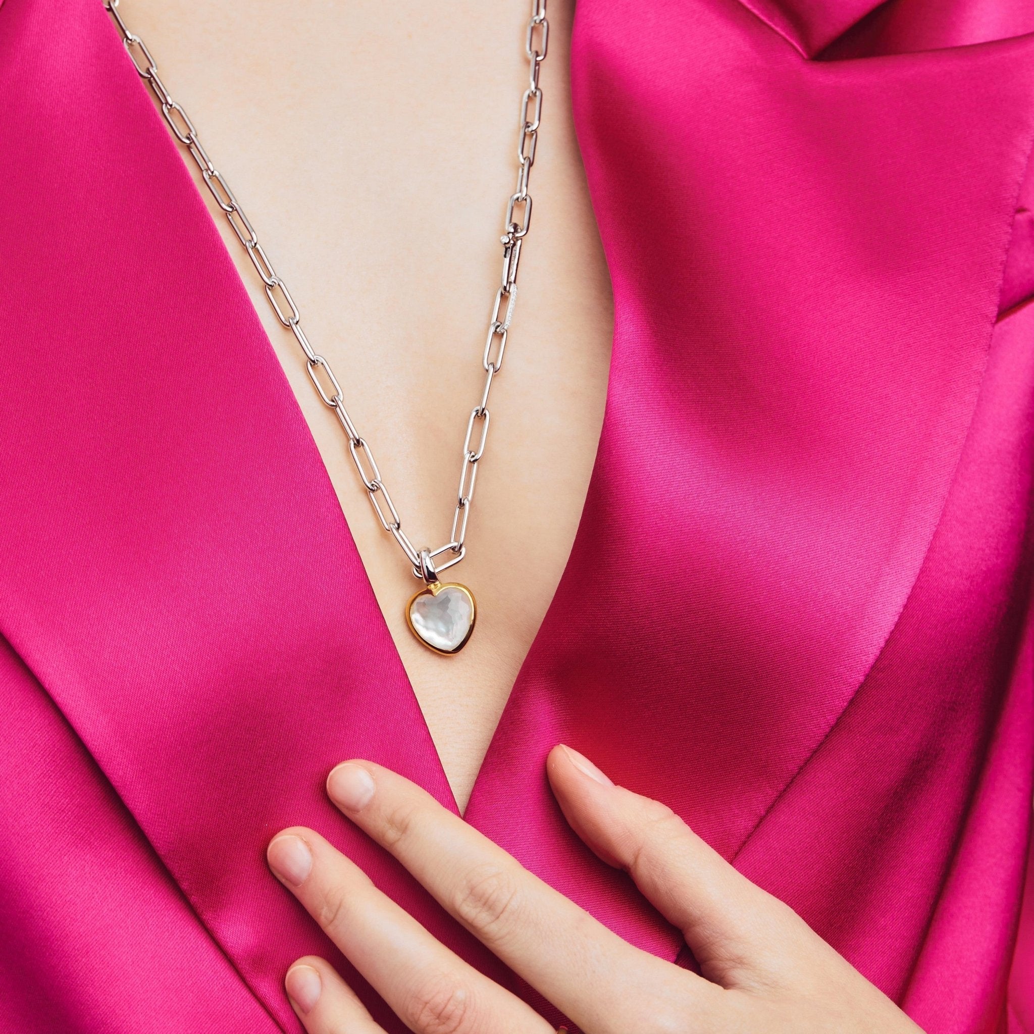 Ti Sento Milano Anhänger – The Perlmutt Heart Pendant - Cool | Time