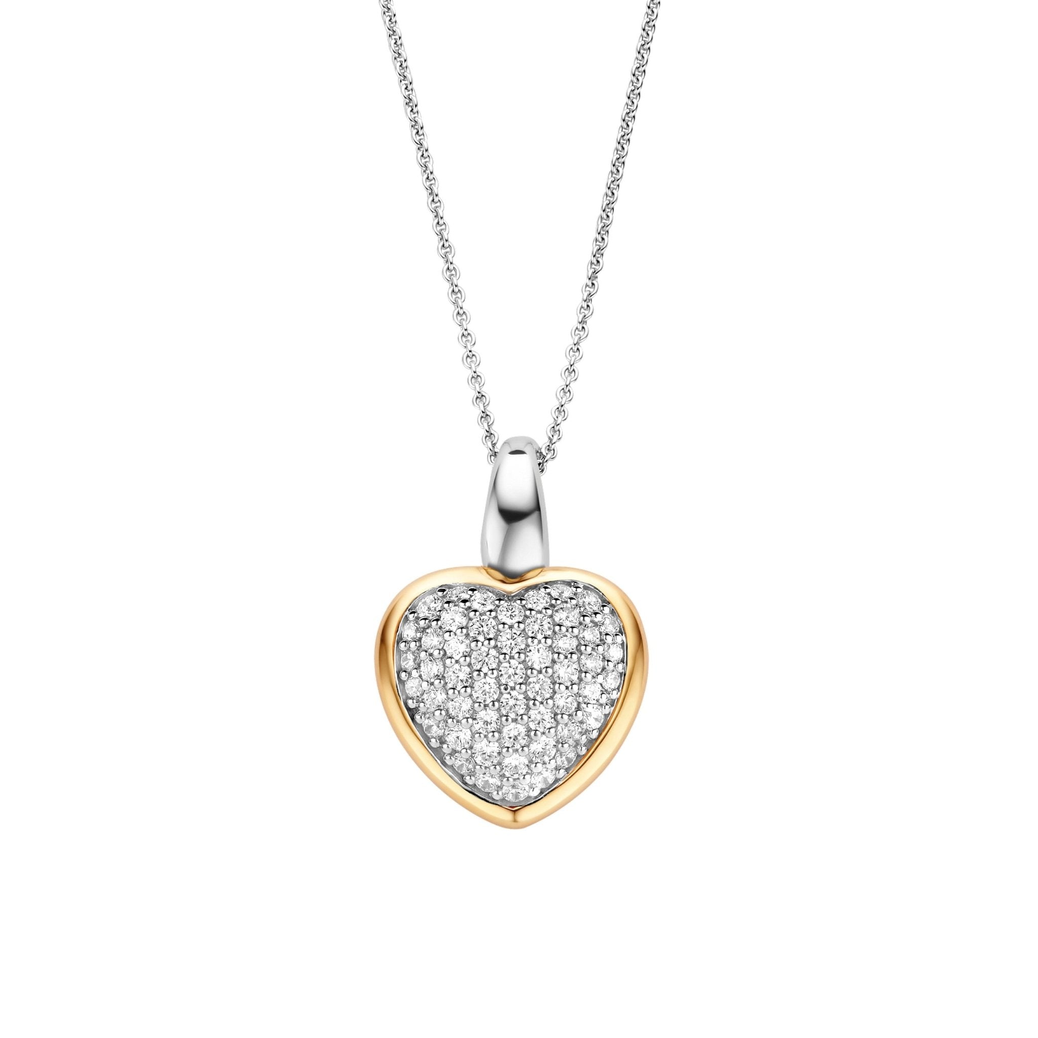 Ti Sento Milano Anhänger – The Sparkling Heart Pendant - Cool | Time