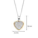 Ti Sento Milano Anhänger – The Sparkling Heart Pendant - Cool | Time