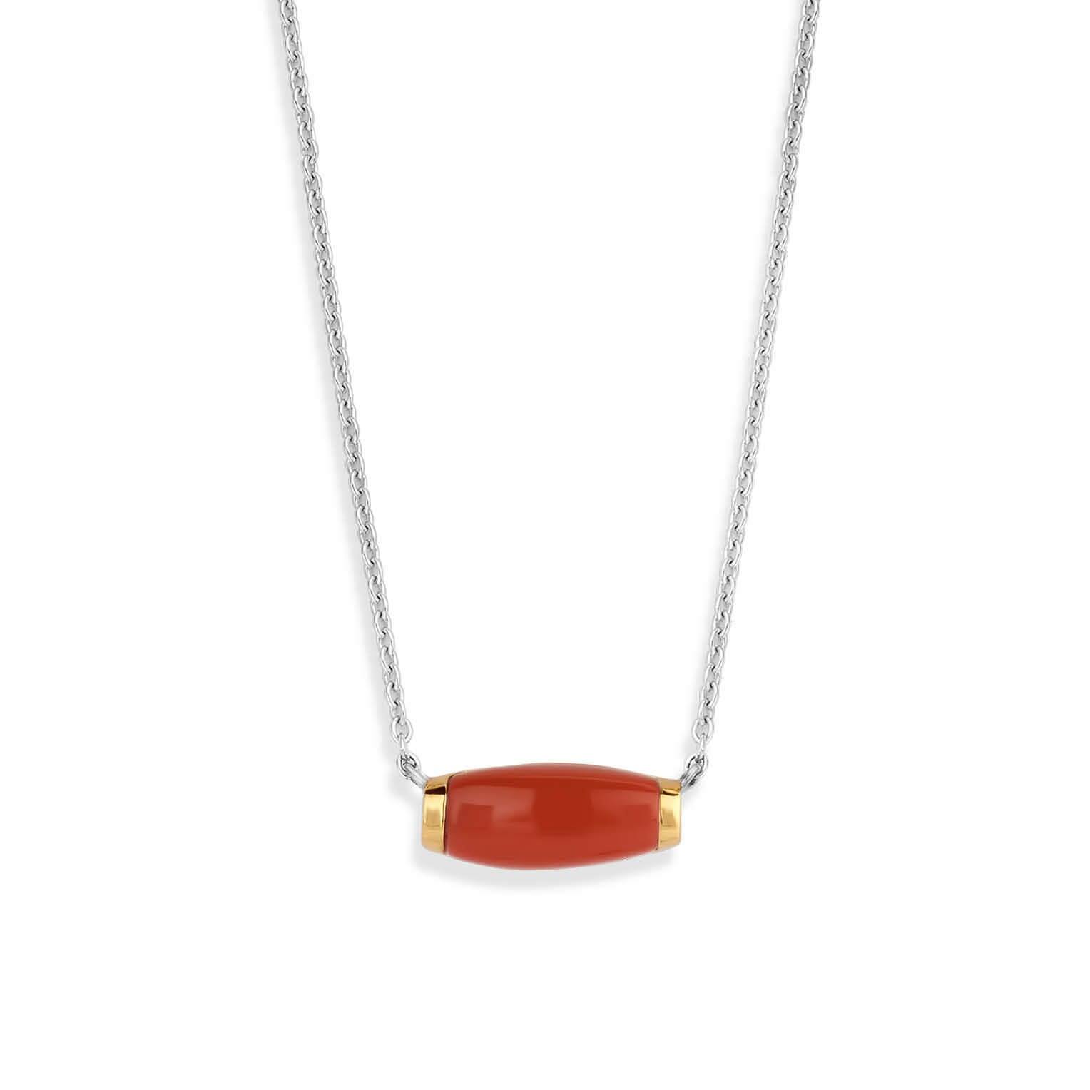 Ti Sento Milano Halskette – The Red Golden Pendant - Cool | Time