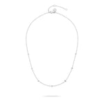 Die Tamaris Halskette - Tiny Tubes von Tamaris besteht aus einer zarten Silberkette mit kleinen Röhrchen, die sie zu einem eleganten Accessoire für jede Gelegenheit macht.
