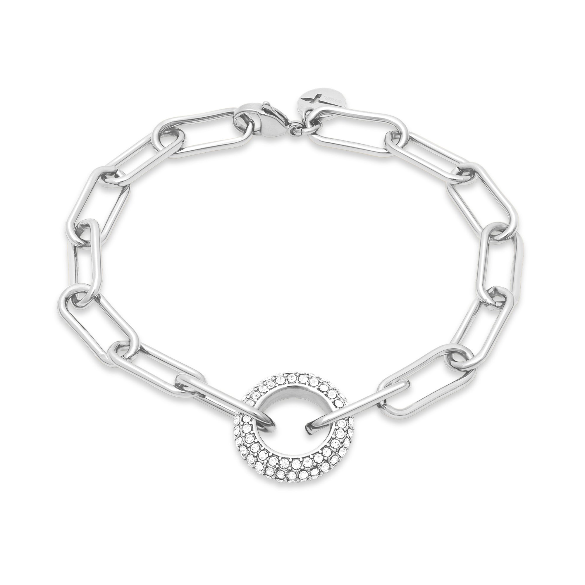 Das Tamaris Armband "Glitter Donuts" von Tamaris begeistert mit rundem Anhänger und praktischem Verschluss - ein elegantes Schmuckstück für jeden Anlass.