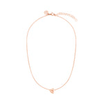 Die Tamaris Halskette - Organic Heart von Tamaris ist eine zarte roségoldene Edelstahl-Halskette mit einem kleinen herzförmigen Anhänger und einem verstellbaren Verschluss.