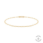 Tamaris Charms Series Fußkette in Gold mit filigraner Gliederstruktur und Verschluss