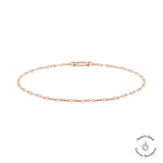 Tamaris Charms Series Fußkette in Roségold mit filigraner Gliederstruktur und Verschluss