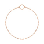 Tamaris Charms Series Fußkette in Roségold mit filigraner Kette und rundem Charm-Verschluss