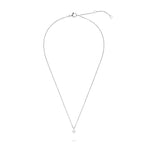 Tamaris Cross Halskette in Silber mit kleinem Zirkonia-Anhänger und längenverstellbarer Kette