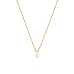 Tamaris Cross Halskette in Gold mit filigraner Kette und funkelndem Zirkonia-Anhänger
