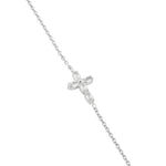 Tamaris Cross Armband in Silber mit filigraner Kette und funkelndem Zirkonia-Kreuz