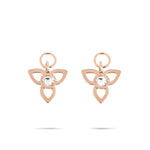 Abnehmbare Tamaris Flower Anhänger in Roségold mit floralem Design und funkelndem Schmuckstein