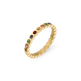 Tamaris Ring - Colorful Circles in 58