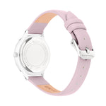 Rückansicht der Tamaris Armbanduhr - Romantic Flowers mit hellrosa Lederarmband und Edelstahlgehäuse - eine elegante Damenuhr von Tamaris für jeden Anlass.