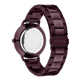 Rückansicht der Tamaris Armbanduhr - Everyday Hero by Tamaris, mit kastanienbraunem Edelstahlband, zeigt die Schließe und den Gehäuseboden im klassischen Stil.